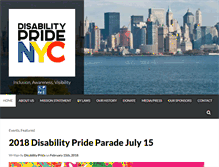 Tablet Screenshot of disabilitypridenyc.org